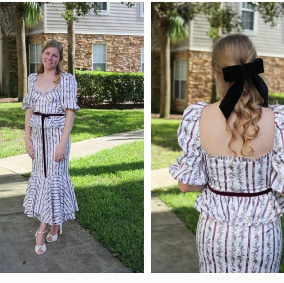 Antonio Melani+ Nicola Bathie Florence Floral Print Sweetheart Square Neck Dress - Picture 7 of 16